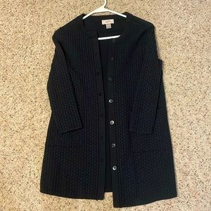 Loft woman’s xxsp black button up sweater